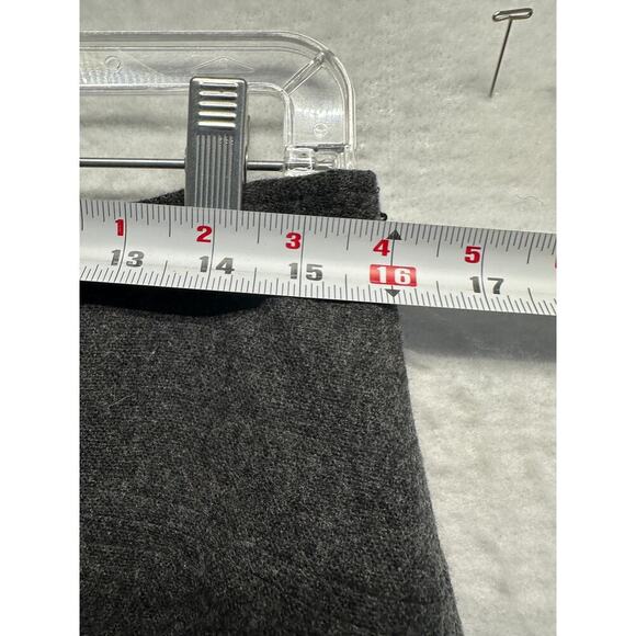 The Limited Women Wool Blend Skirt Made in Italy Size 10 Charcoal Felt Fringe - Picture 5 of 7